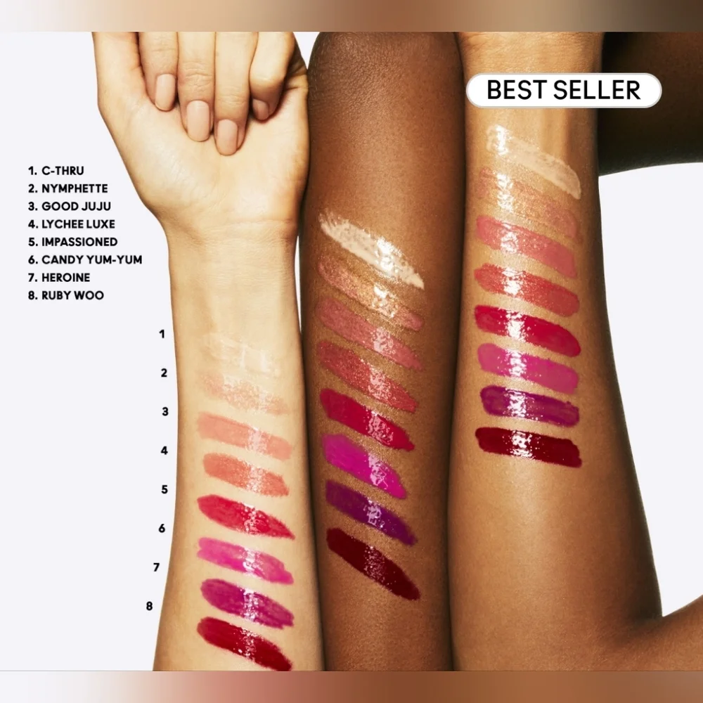 MAC Cosmetics Lipglass C-Thru Peachy Beige Shimmer Brand New in Box Authentic